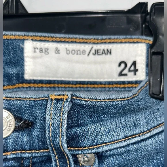 Rag & Bone Hana High-Rise Ankle Straight Jeans in Croyden Size 24 - Picture 4 of 4